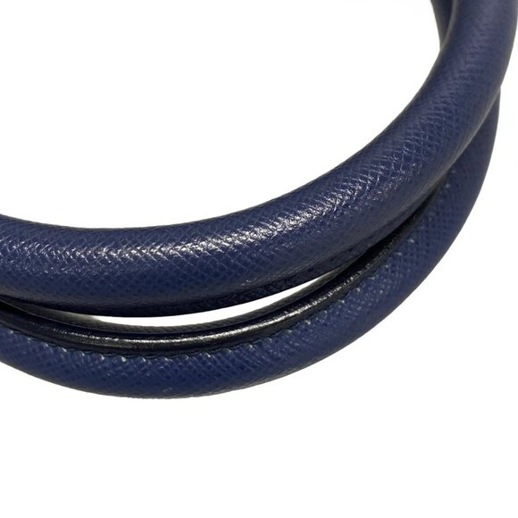 Auth PRADA Galleria Large Bag (Women's) Blue Saffiano Lux (Leather) Tote Bag - Picture 7 of 15